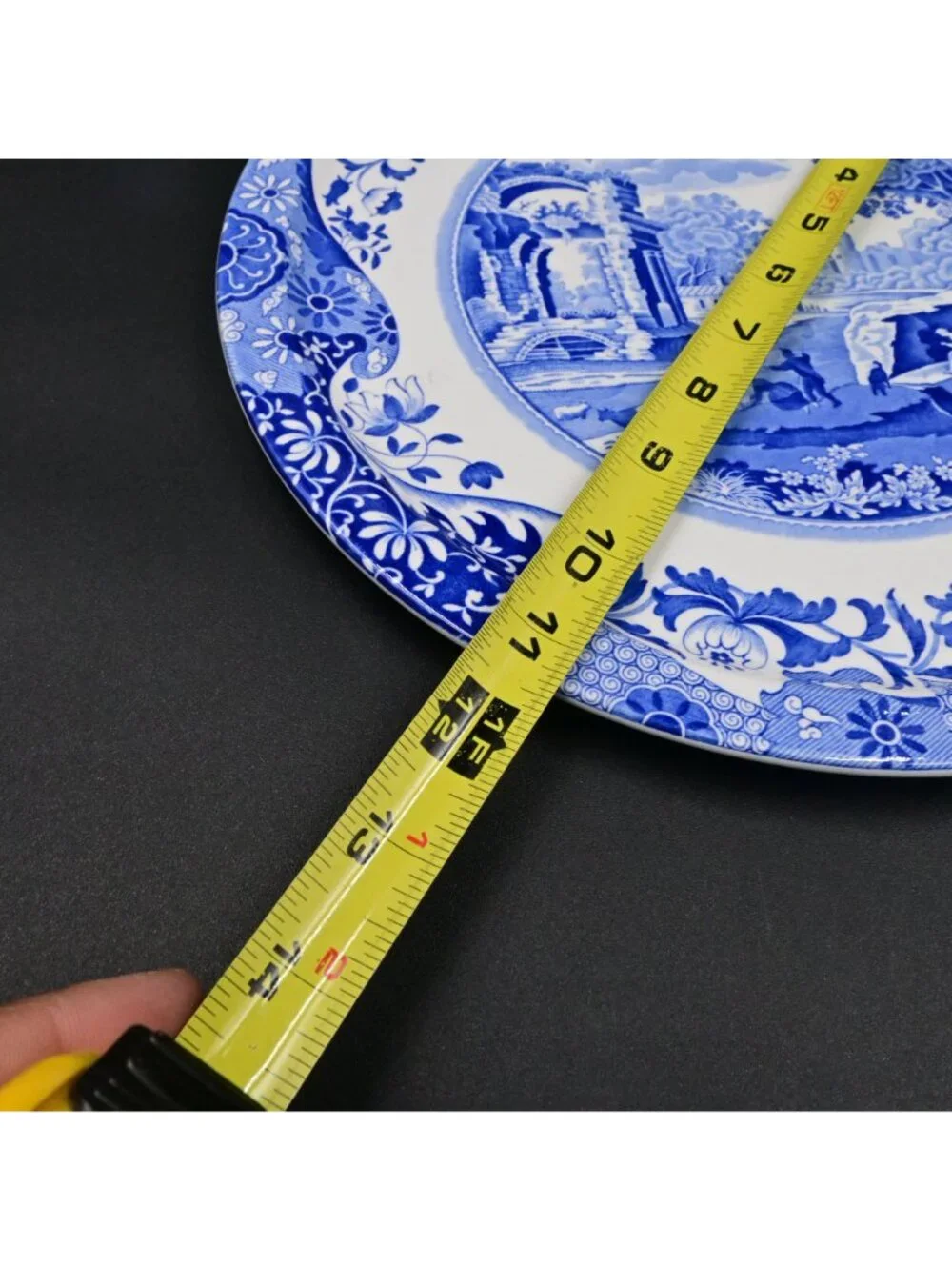 Spode Blue Italian Cake Pastry Dome Plate Set Cake Serving Dish Porcelain 11